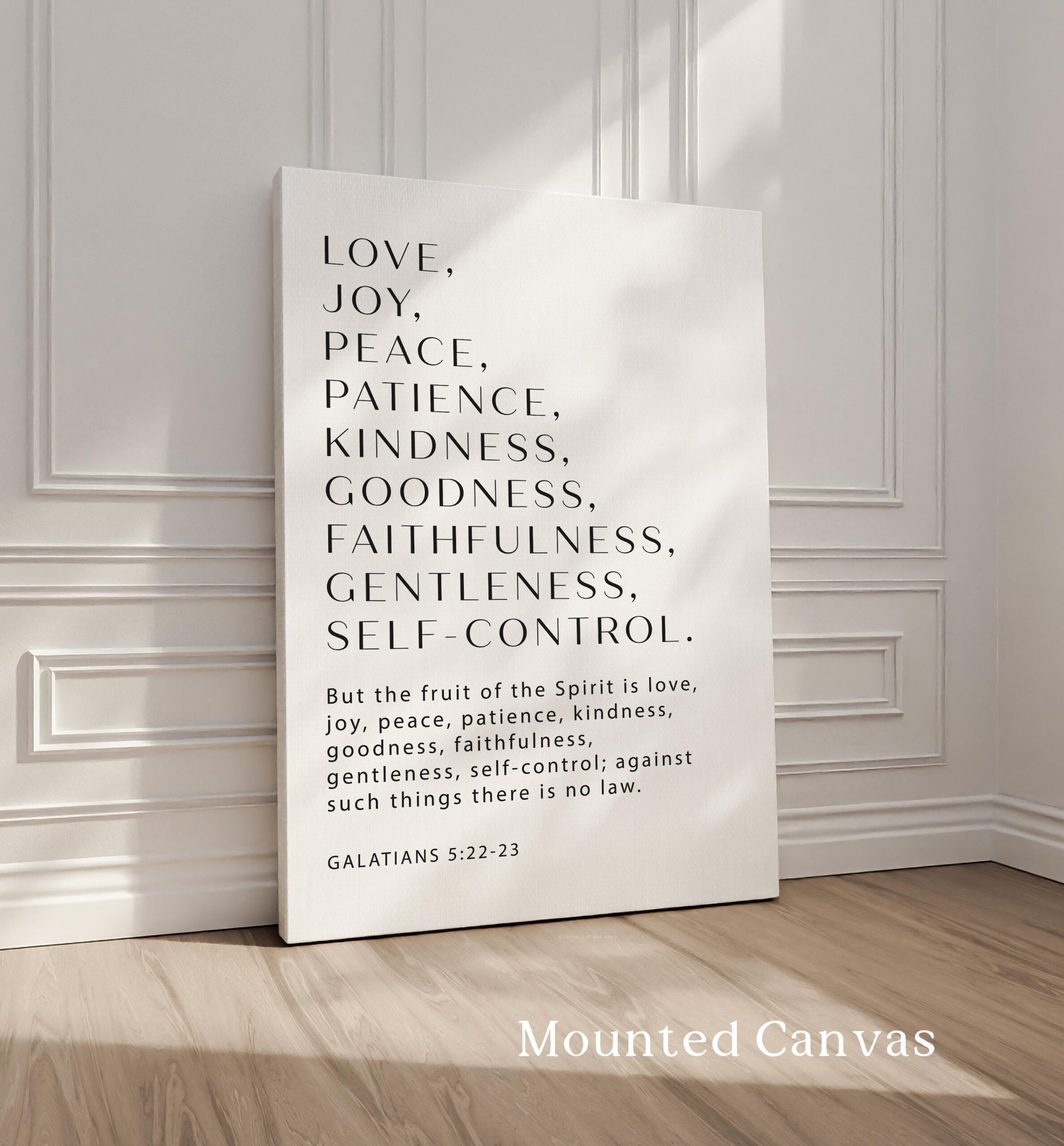 Galatians 5:22-23 Fruit of the Spirit Print, Christian Wall Art, Bible Verse Decor - Image 2