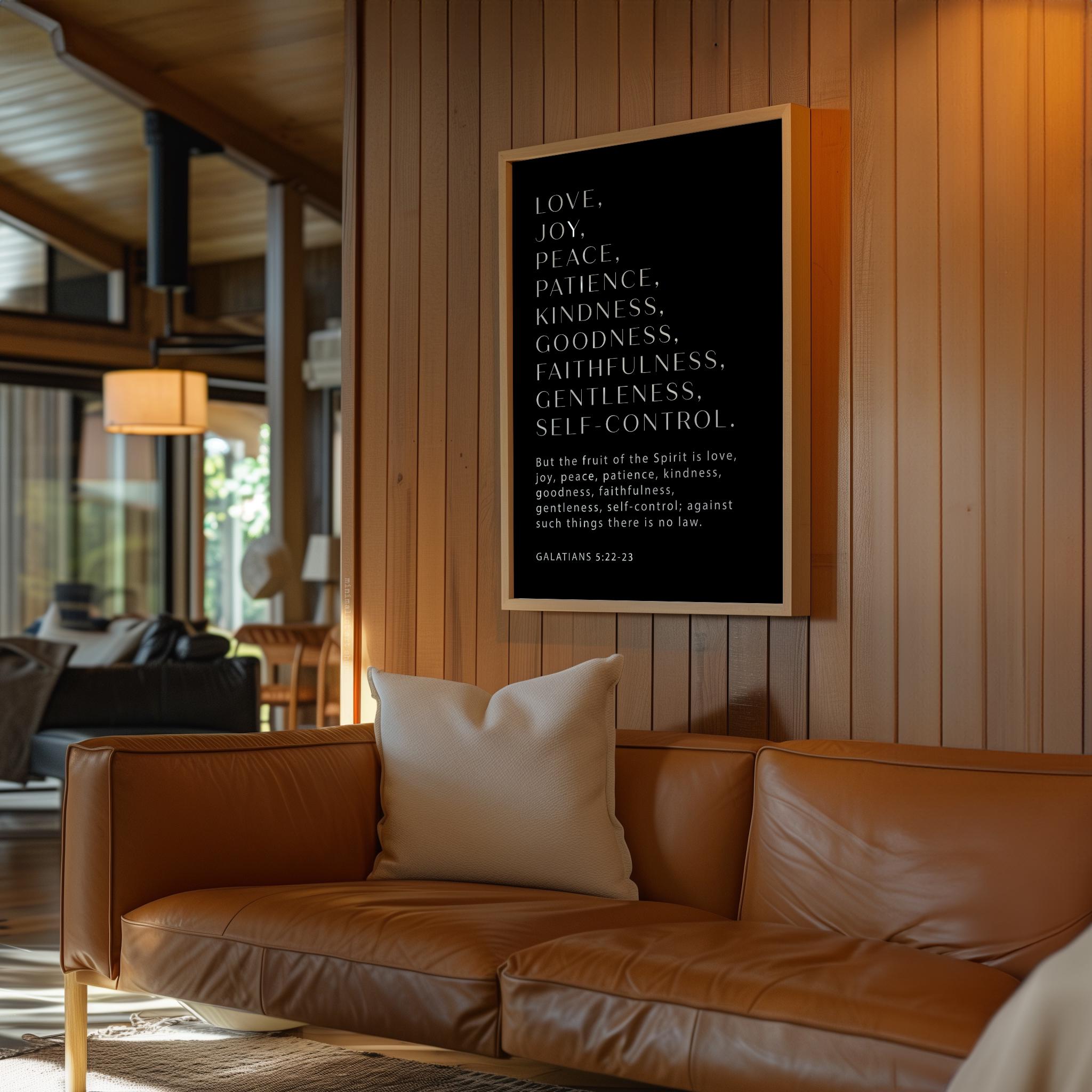 Galatians 5:22-23 Fruit of the Spirit Print, Christian Wall Art, Bible Verse Decor - Image 8