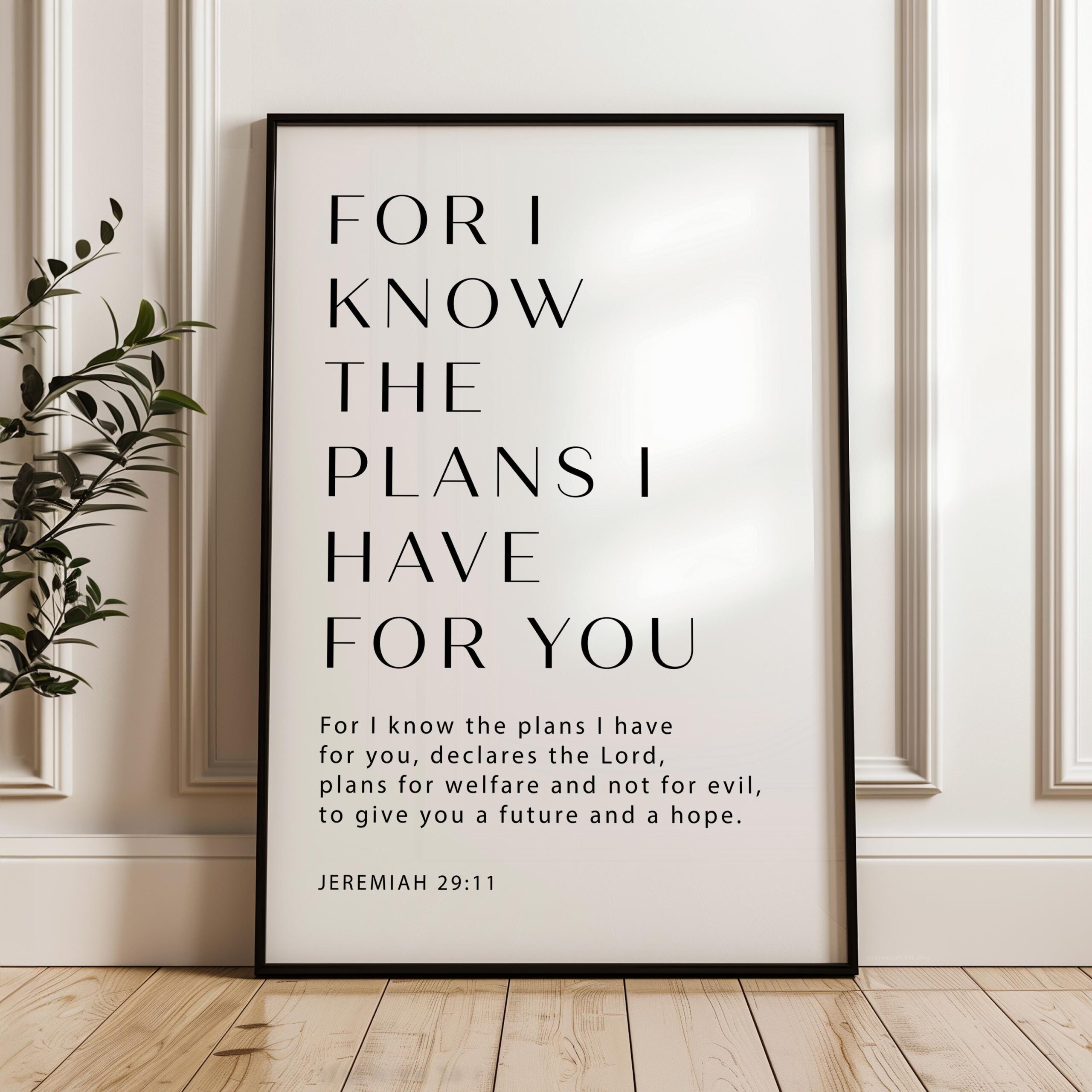 Jeremiah 29:11 Bible Verse Print, For I Know The Plans, Christian Wall Art - Image 12