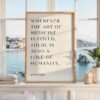Wherever the art of Medicine is Loved, Hippocrates Quote, Typography Print, Health, Medical