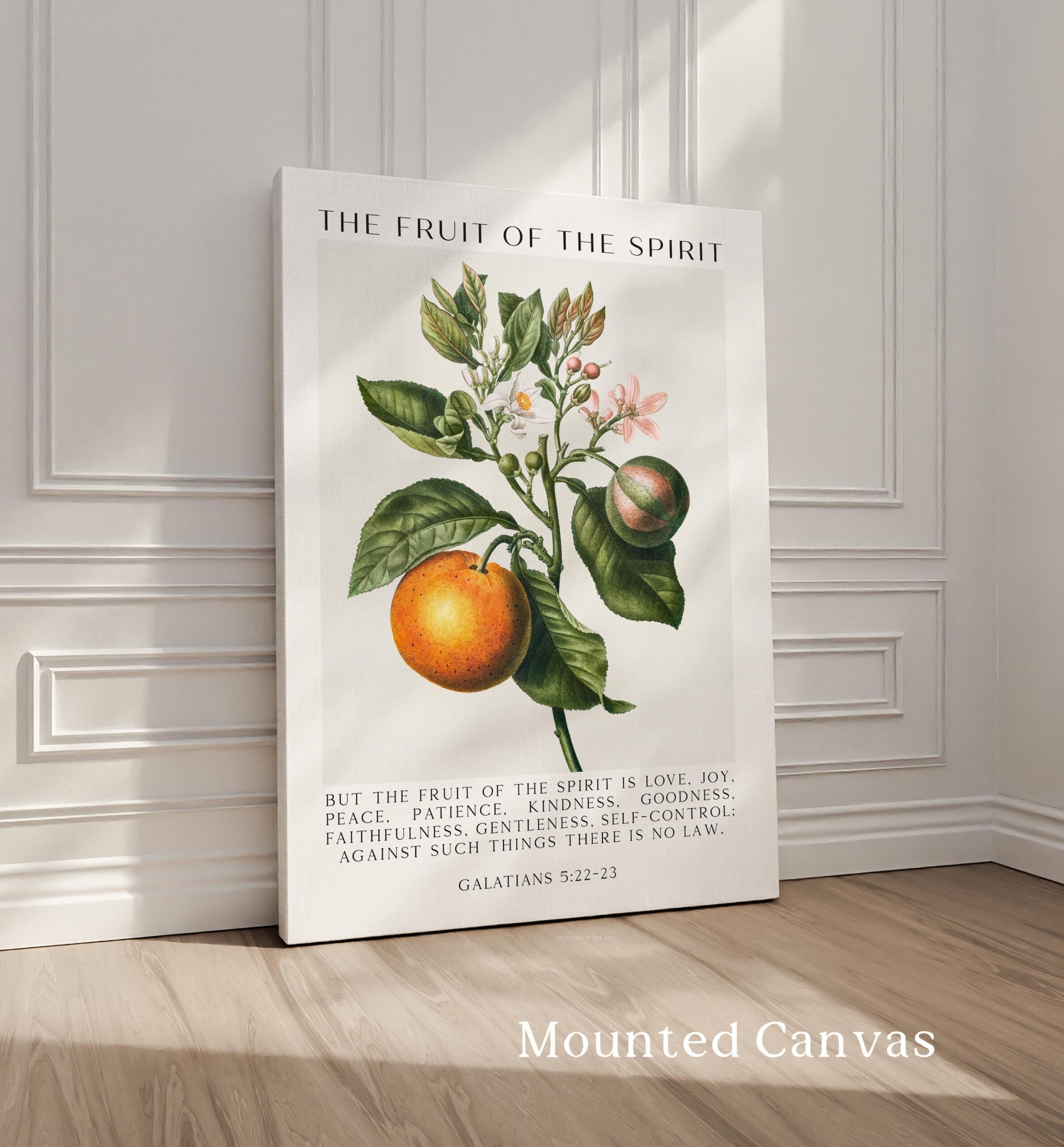 Fruit of the Spirit, Is Love, Joy, Peace, Patience, Kindness, Galatians 5:22-23, Art Print - Image 3