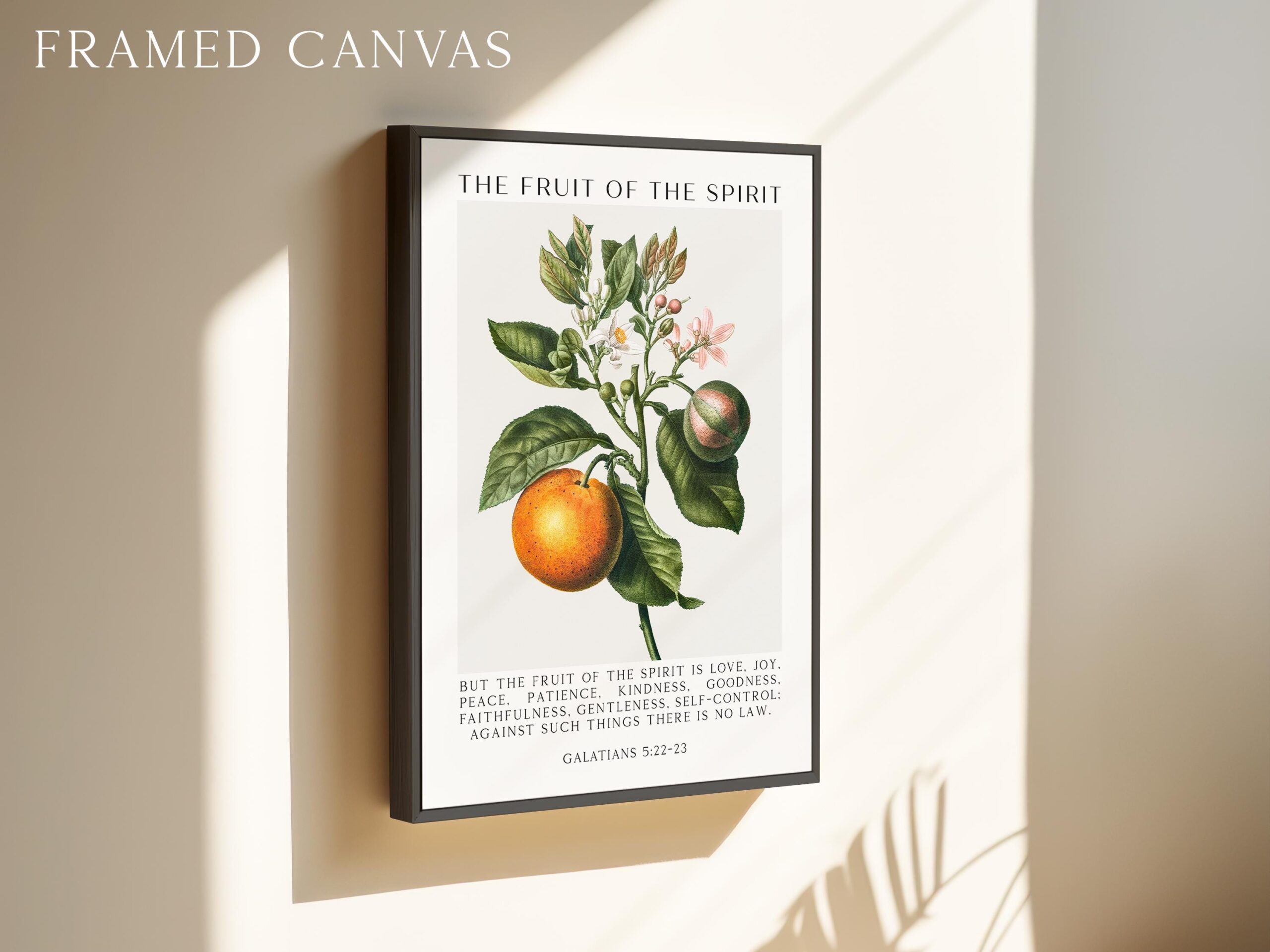 Fruit of the Spirit, Is Love, Joy, Peace, Patience, Kindness, Galatians 5:22-23, Art Print - Image 4