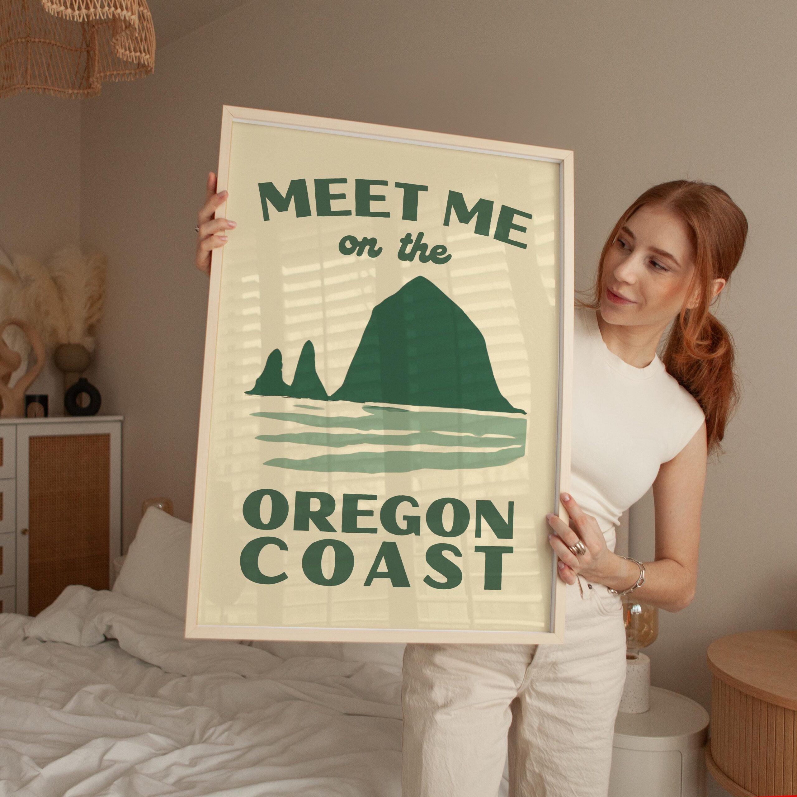 Meet Me on the Oregon Coast Print, Wall Art, Pacific Northwest Decor, Coastal Travel - Image 5