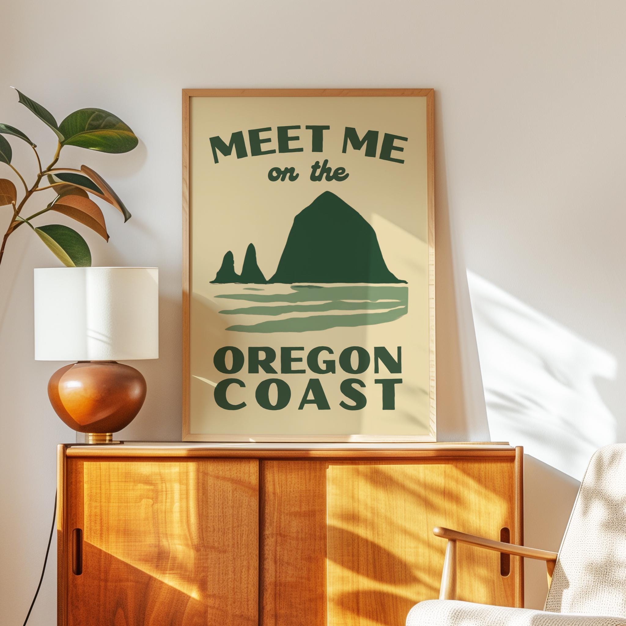 Meet Me on the Oregon Coast Print, Wall Art, Pacific Northwest Decor, Coastal Travel - Image 9