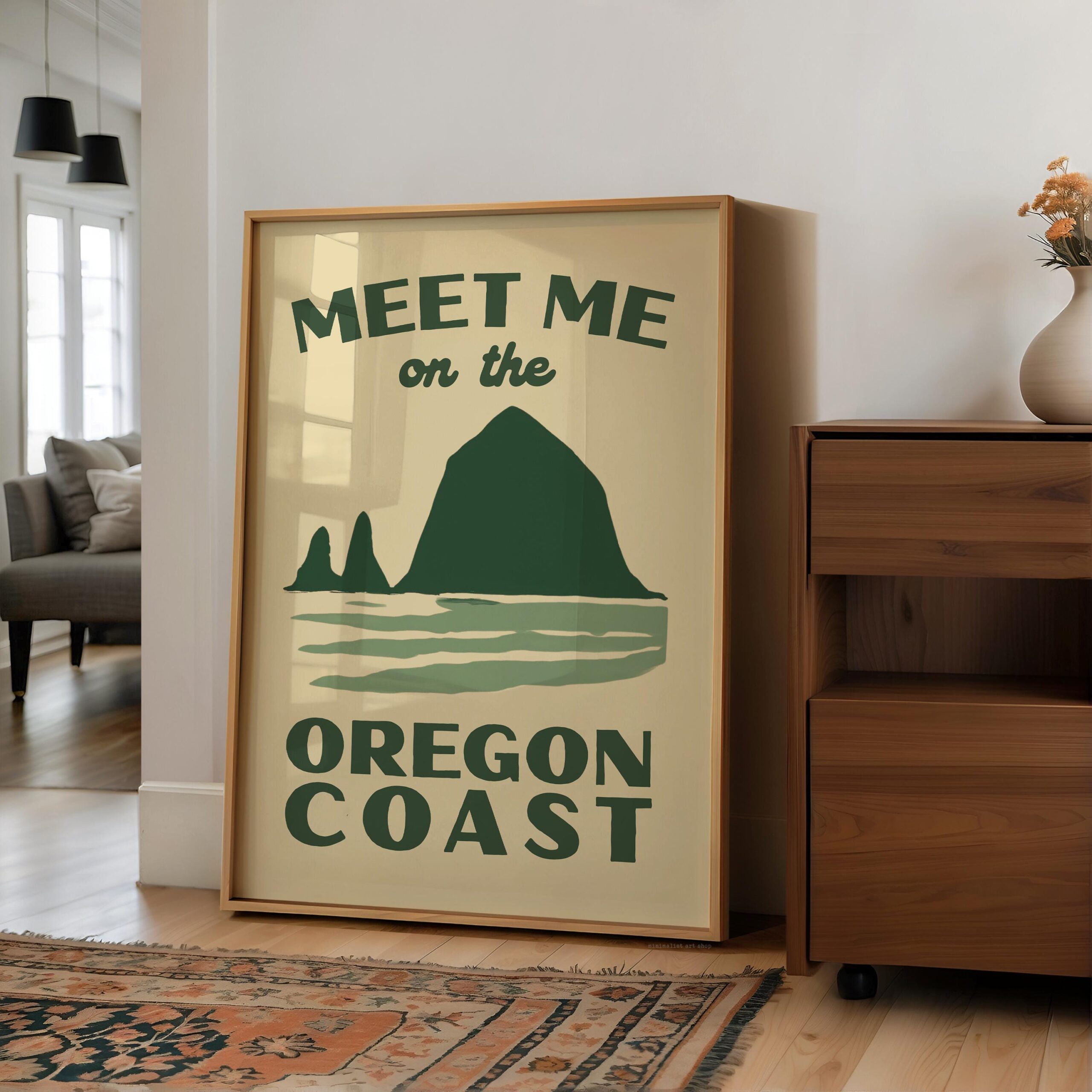 Meet Me on the Oregon Coast Print, Wall Art, Pacific Northwest Decor, Coastal Travel - Image 10
