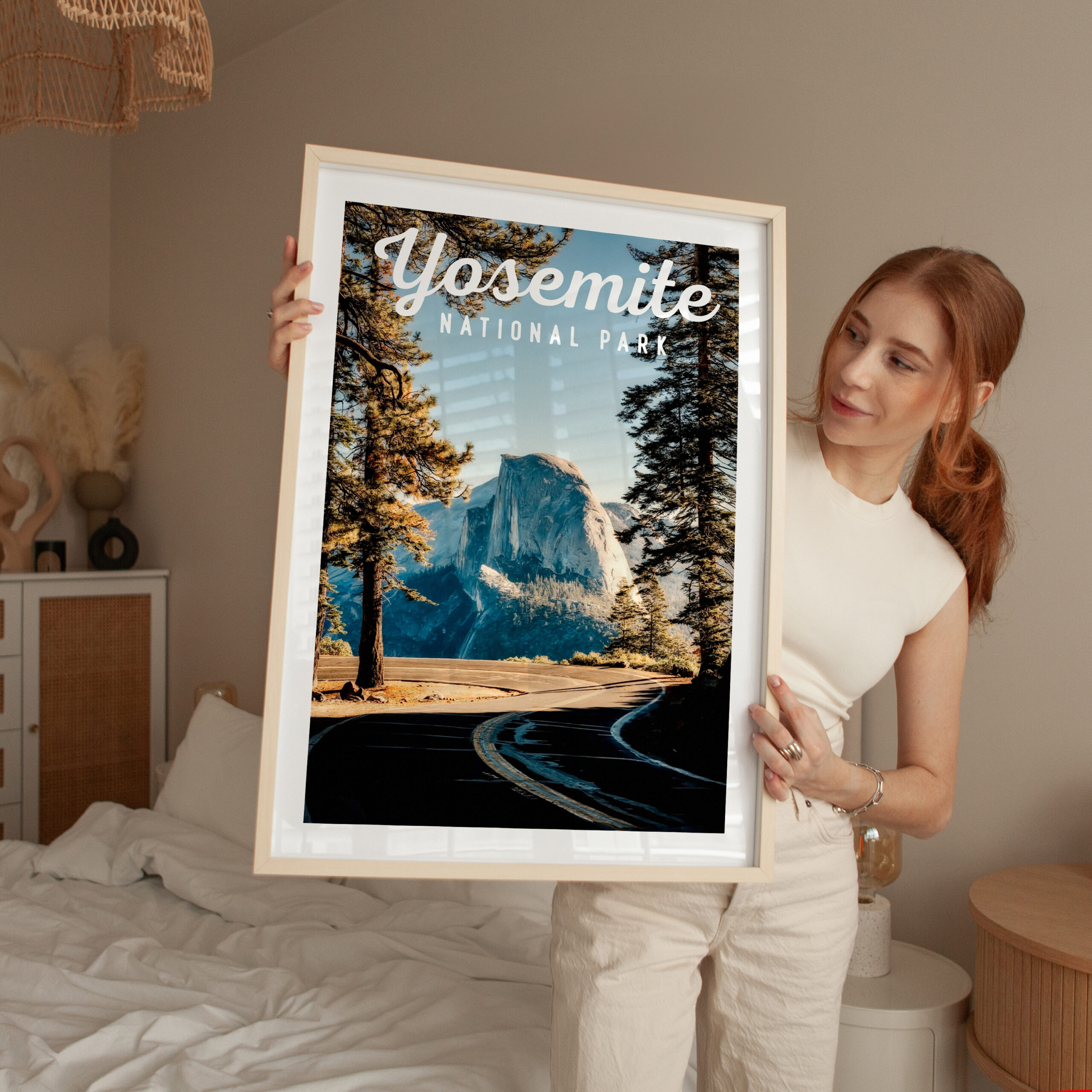 Yosemite National Park Print, Travel Poster, California Wall Art, Mountain Landscape Decor - Image 5