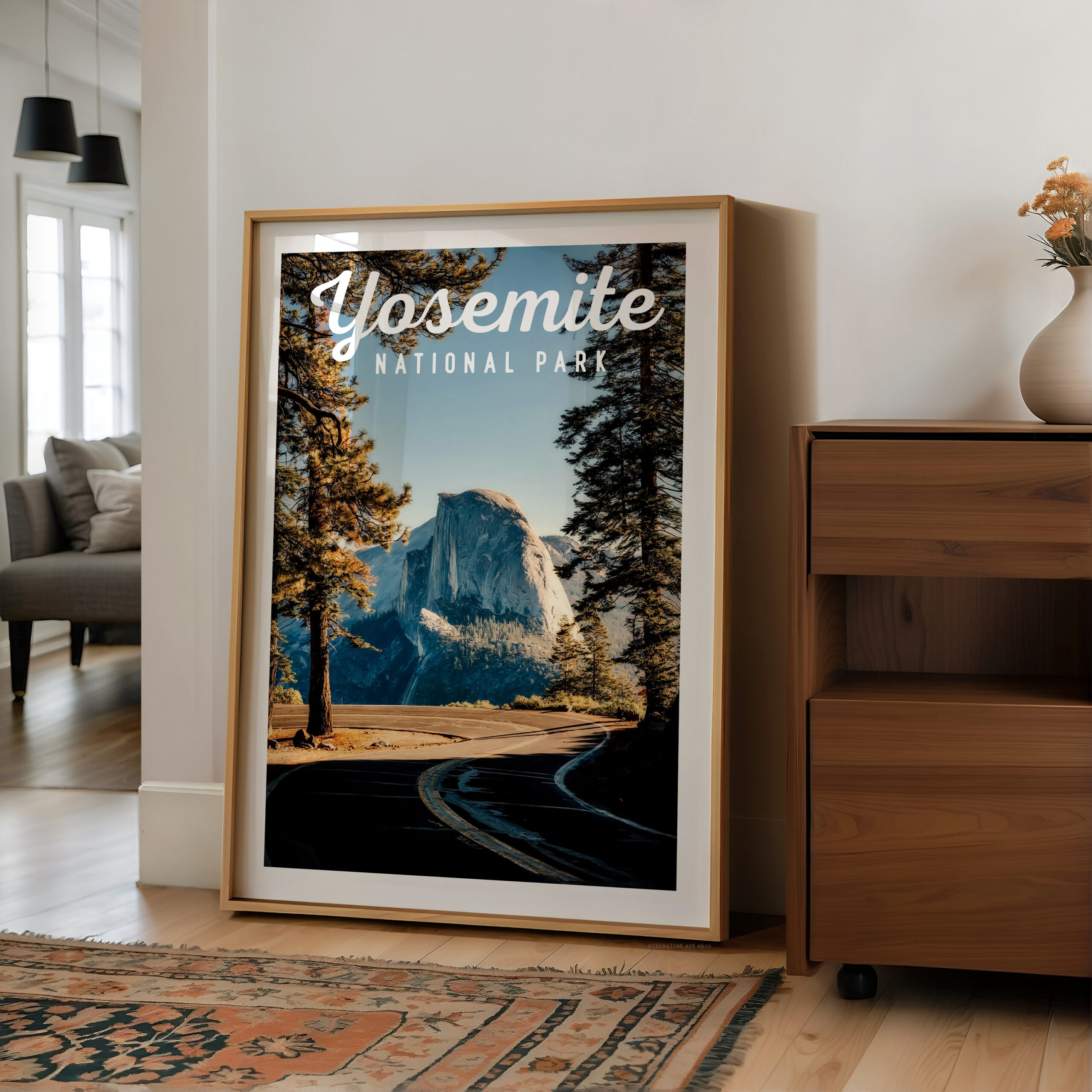 Yosemite National Park Print, Travel Poster, California Wall Art, Mountain Landscape Decor - Image 10