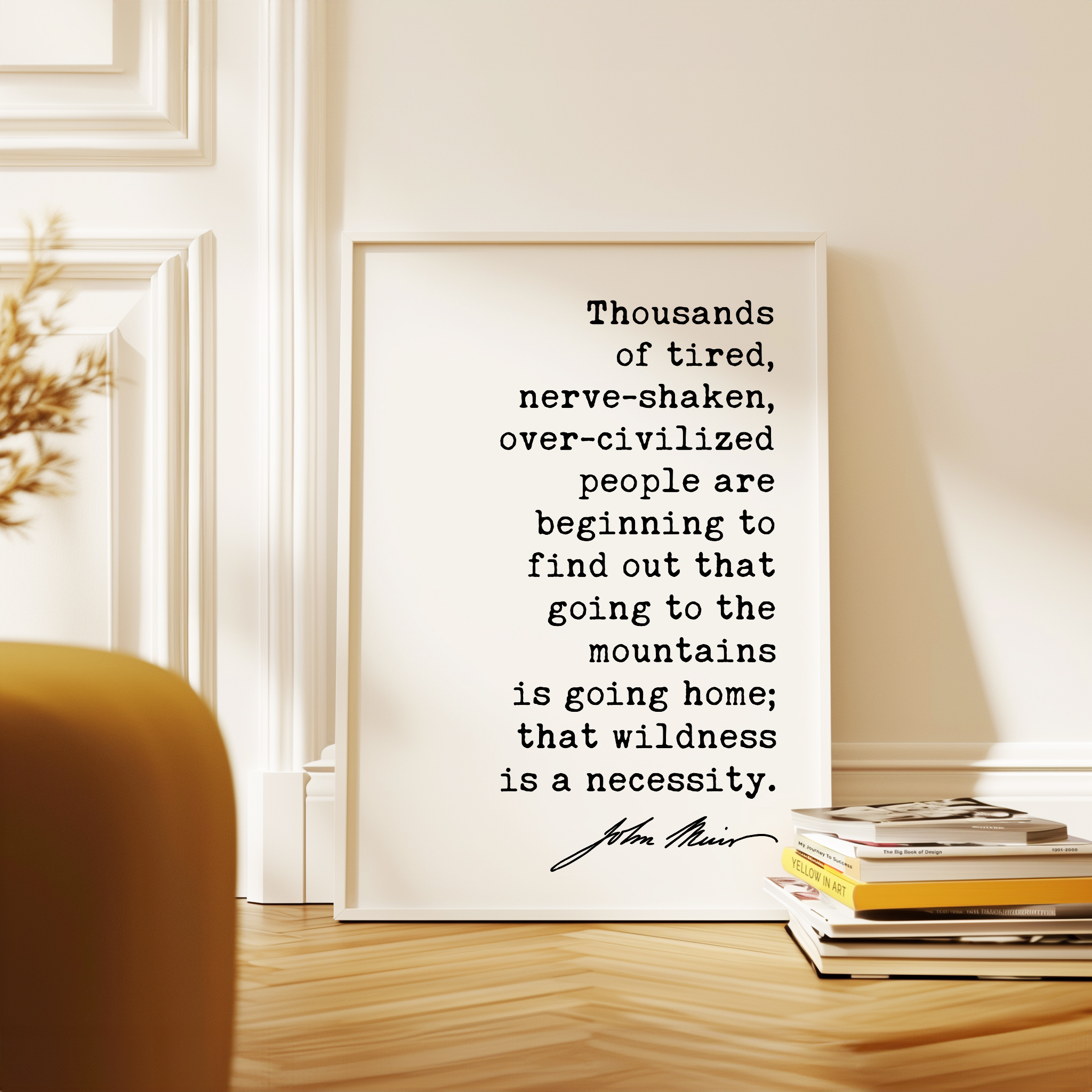 John Muir Quote Print, Going to the Mountains Is Going Home, Hiking Wall Art, Mountain Decor, Nature Lover Hiker Gift - Image 9