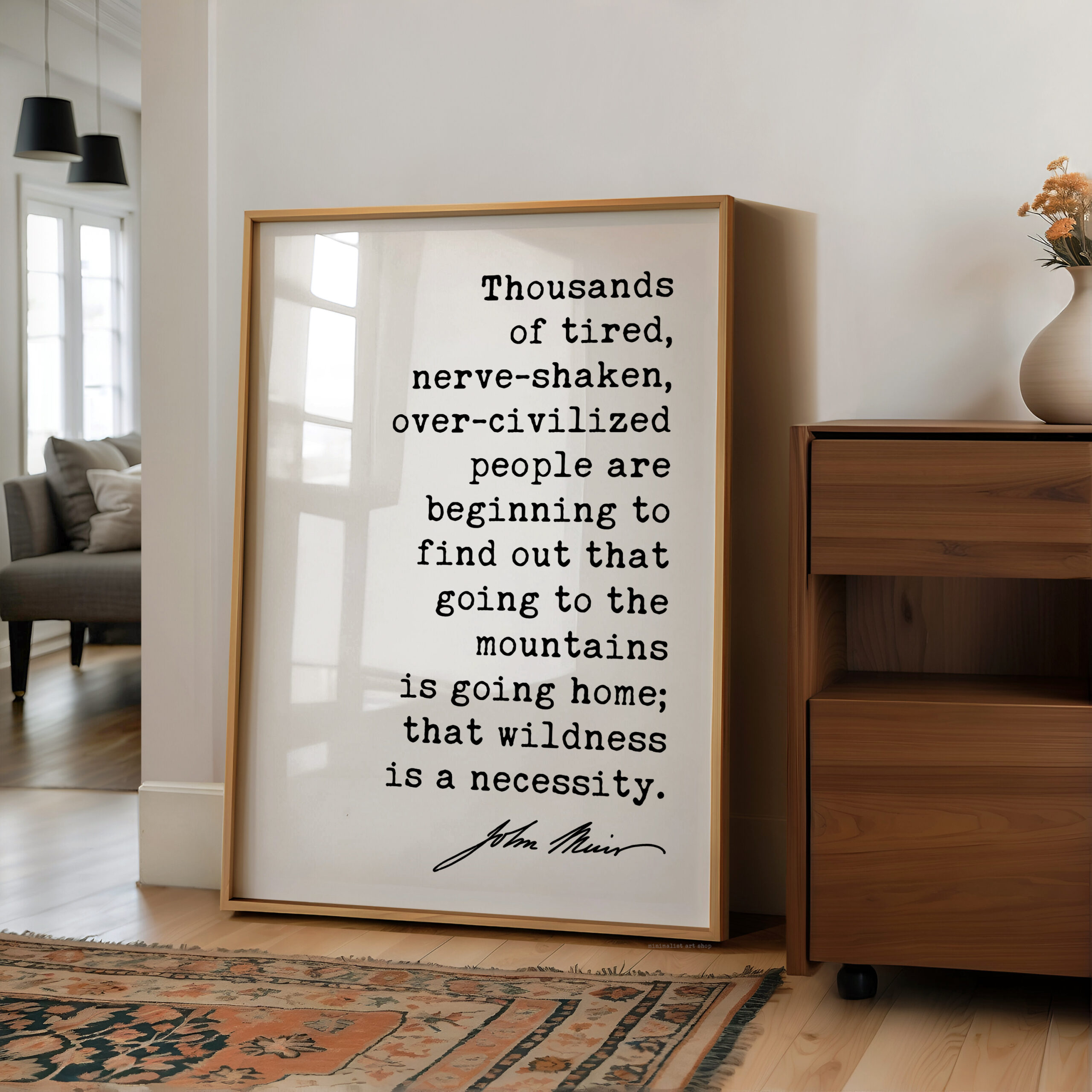 John Muir Quote Print, Going to the Mountains Is Going Home, Hiking Wall Art, Mountain Decor, Nature Lover Hiker Gift - Image 7