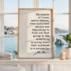 John Muir Quote Print, Going to the Mountains Is Going Home, Hiking Wall Art, Mountain Decor, Nature Lover Hiker Gift