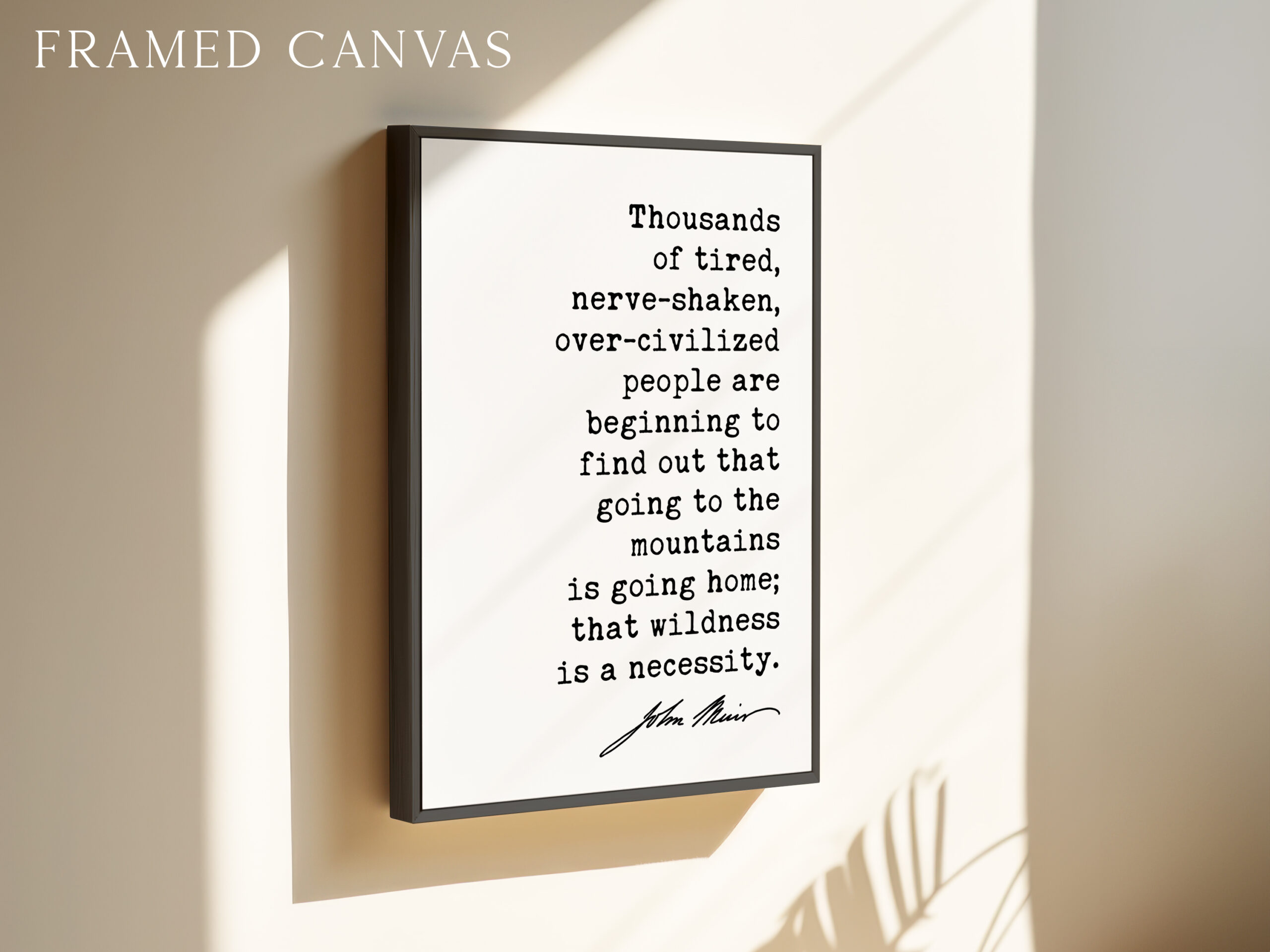 John Muir Quote Print, Going to the Mountains Is Going Home, Hiking Wall Art, Mountain Decor, Nature Lover Hiker Gift - Image 3